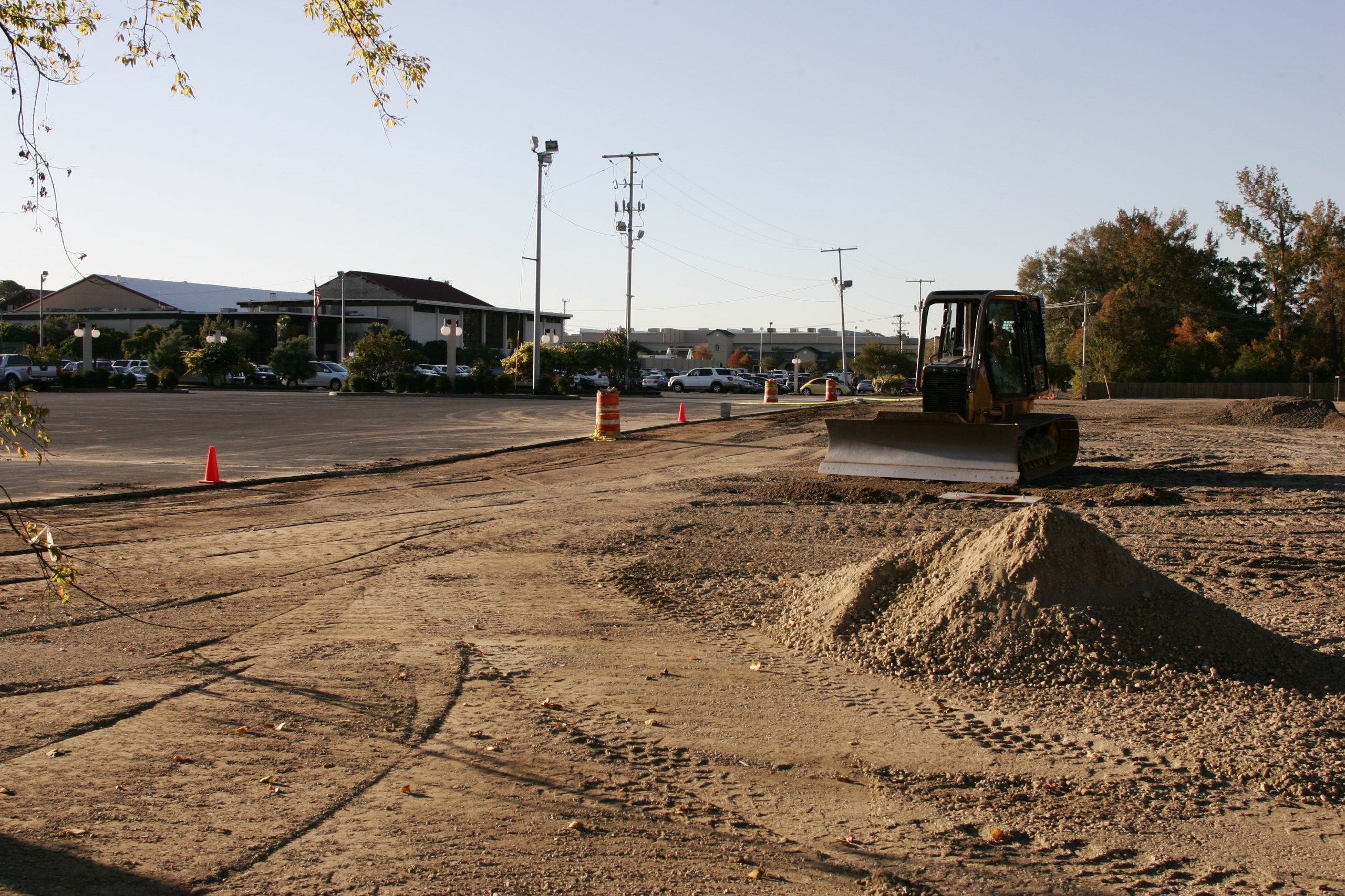 Construction of additional parking lot at Red's in Lafayette, La