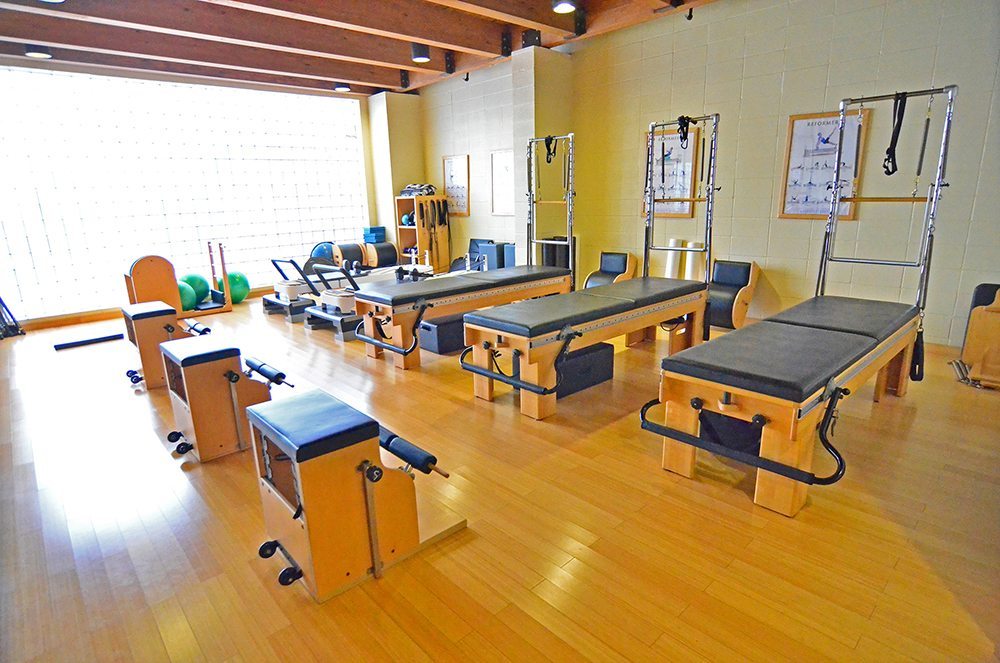 Pilates equipment fitness gym at Red's in Lafayette, LA.