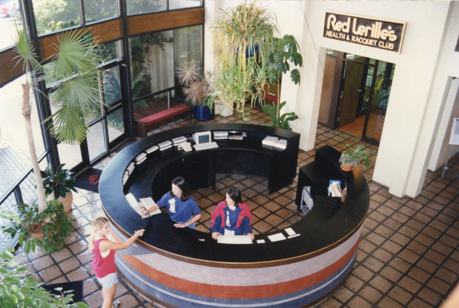 Retro Front Desk at Red Lerille's in Lafayette, LA