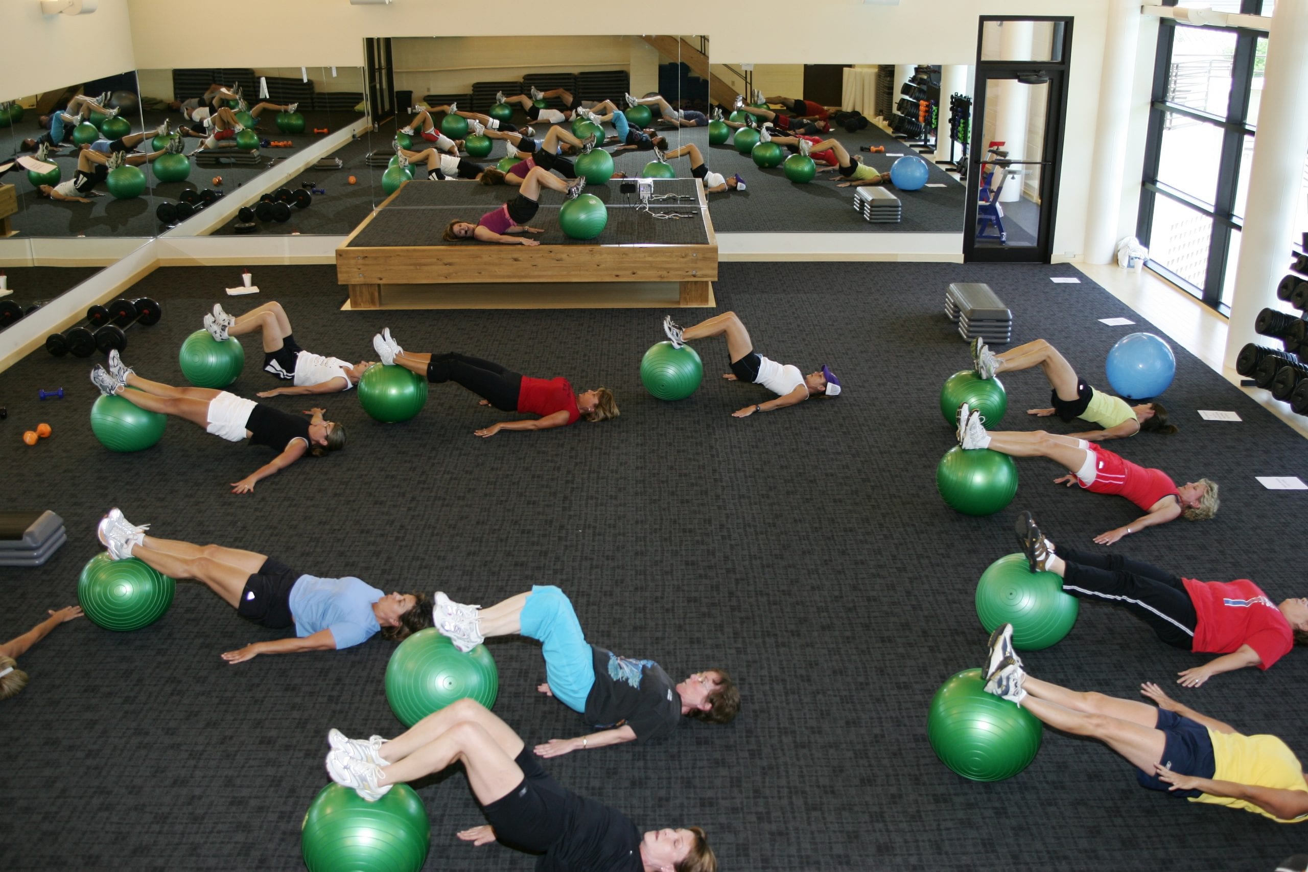 Studio B, smaller group fitness room in Red's in Lafayette, La