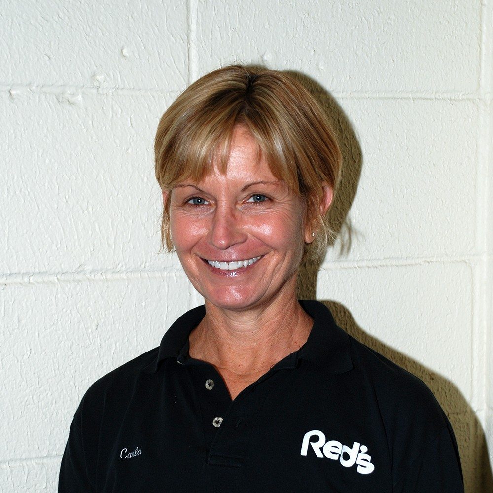 Carla Andrus, Front Desk/Pro Shop manager at Red's in Lafayette, LA.