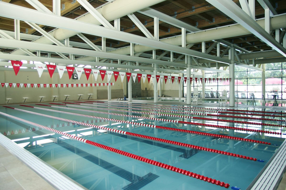 Indoor pool facility at Red Lerille's in Lafayette, LA