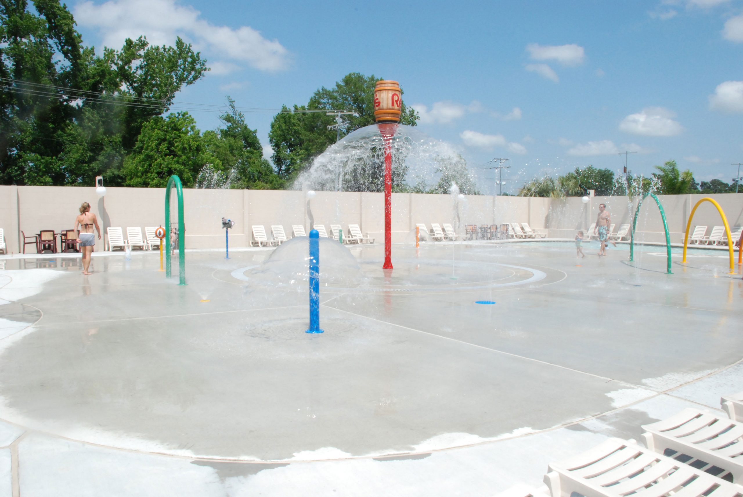 Kids Splash Park at Red Lerille's Health & Racquet Club in Lafayette, LA