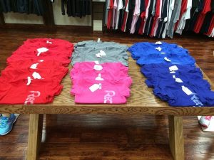 Kids size Red's Logo shirts available at Red's Pro Shop.