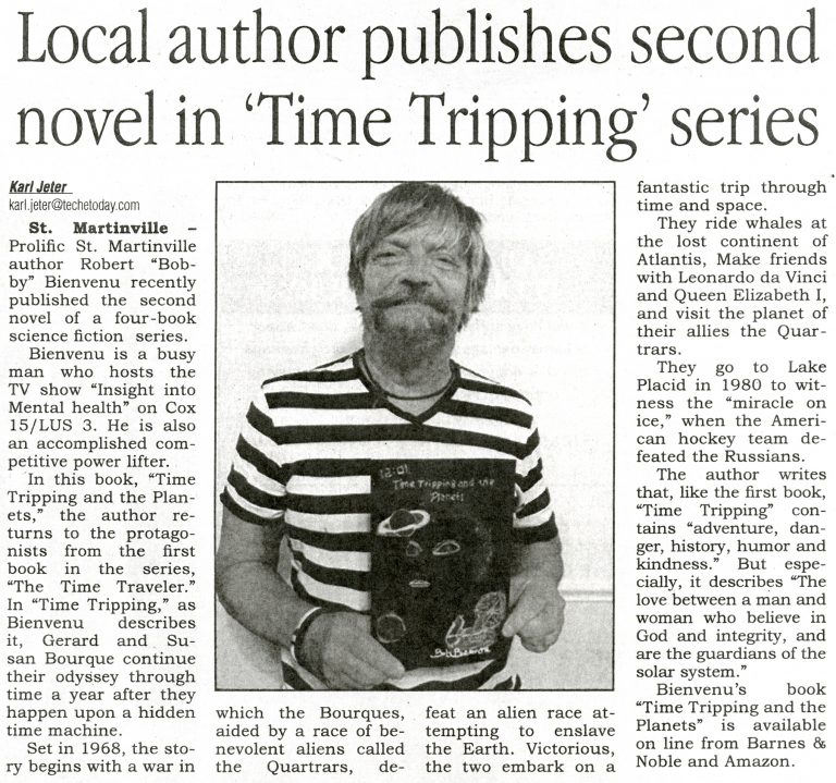 Robert Bienvenu publishes second book.
