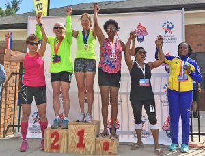Caryl Chlan wins silver at National Senior Games 2017.