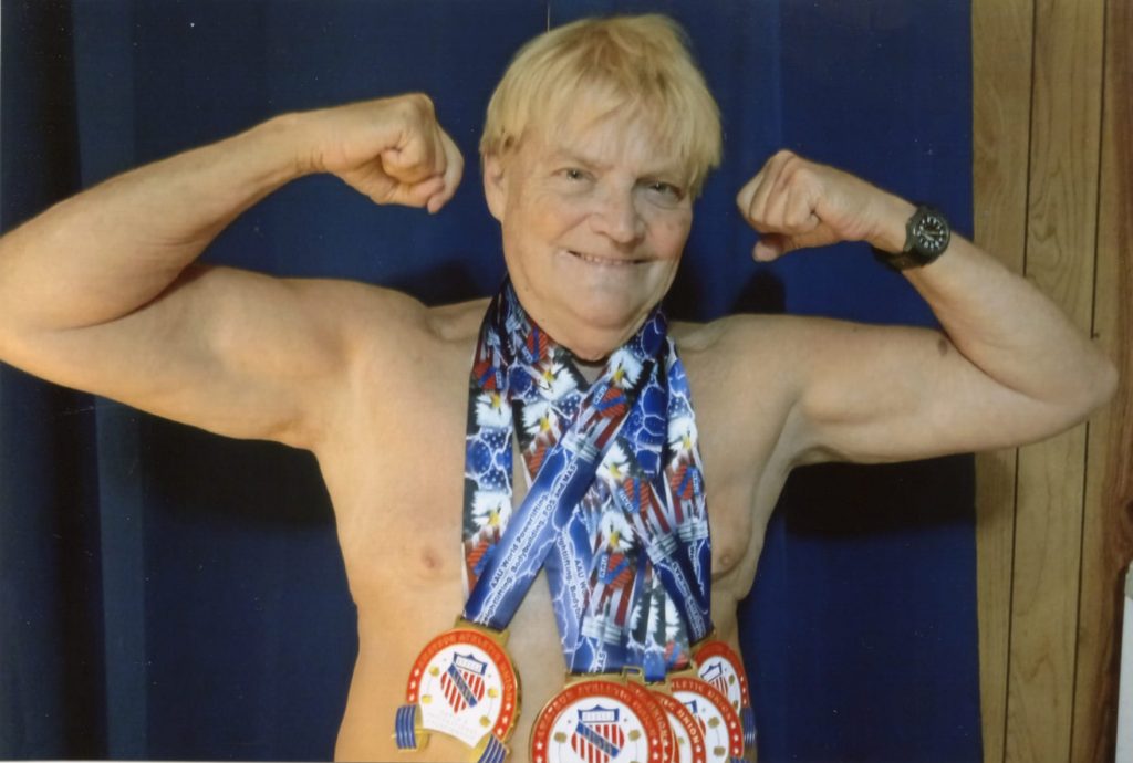 Robert Bienvenu wins 8 medals at the World Powerlifting Championships in 2018.