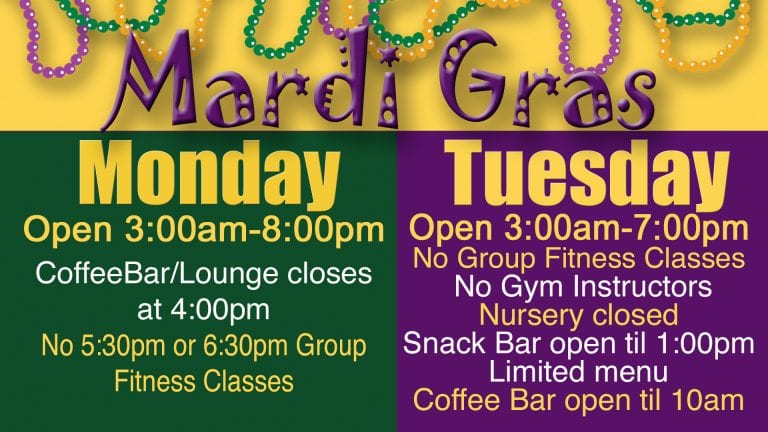 Mardi Gras 2019 schedule at Red's.