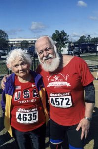 Vince Breaux and Julia Hawkins Louisiana Senior Olympic Games 2021