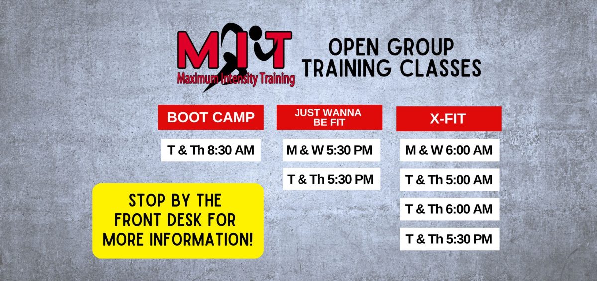 Group Training Availability at Red's