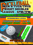 MEN'S TUE:THUR NIGHT Doubles League FALL 2024